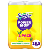 Swiffer Lemon Power Mop Solution Refill Floor Cleaners - 2ct