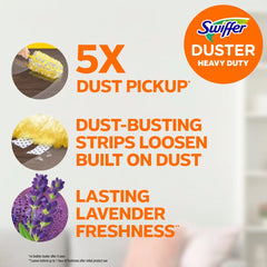 Swiffer Lavender Dusters Multi-Surface Heavy Duty Refills - 11ct: Cotton, Floor Application