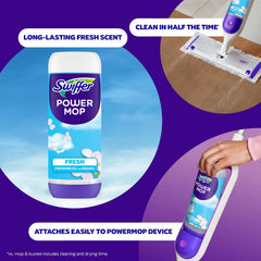 Swiffer Fresh Power Mop Floor Cleaning Solution - 2ct