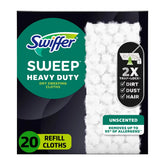 Swiffer Sweeper Heavy Duty Multi-Surface Dry Cloth Refills for Floor Sweeping and Cleaning - Unscented