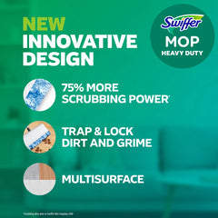 Swiffer Sweeper Heavy Duty Multi-Surface Wet Cloth Refills for Floor Mopping and Cleaning - Fresh scent - 20ct: Cotton Material