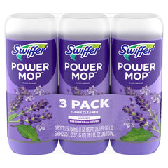 Swiffer Lavender PowerMop Solution - 3ct: Liquid Cleaners & Disinfectants, Multi-Surface Application, Floor Use
