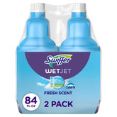 Swiffer Wet Jet Multi-Purpose Cleaner - Fresh - 84.4 fl oz/2ct: For Swiffer Mops, Multi-Surface Use, Mop Refills