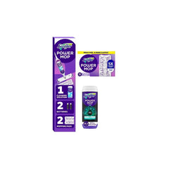 Swiffer Power Mop Multi-Surface Mop Kit for Floor Cleaning + 2ct/50.7 fl oz Unstopables Fresh Floor Cleaner Refill + 11ct Refill Pads