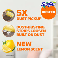 Swiffer Lemon Duster Heavy Duty Refills Furniture Cleaners - 11ct