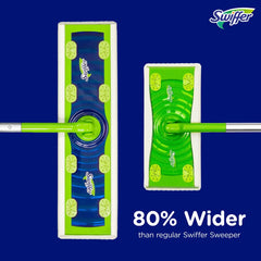 Swiffer Sweeper Dry + Wet XL Sweeping Kit (1 Sweeper, 8 Dry Cloths, 2 Wet Cloths) - 11pc
