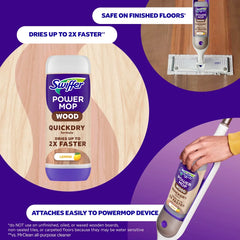Swiffer Lemon Power Mop Wood Quick Dry Wood Floor Cleaning Solution