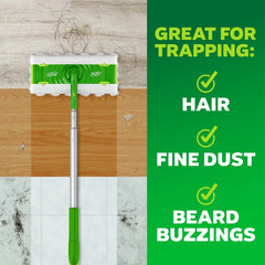 Swiffer Unscented Sweeper Hair Magnet Deluxe Starter Kit Floor Cleaners - 9pc