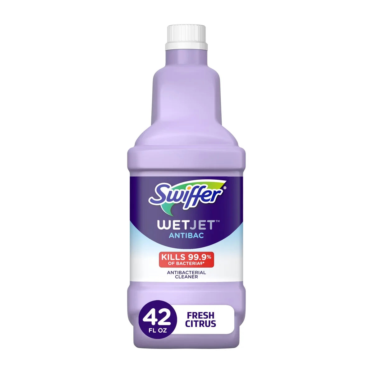 Swiffer WetJet Solution Fresh Citrus Antibacterial Cleaner - 42.2 fl oz