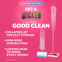 Swiffer Unscented Sweep + Mop Deluxe Floor Cleaners - Wicked Pink: Box, Multi-Surface, Solid Form