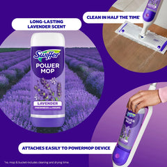 Swiffer Lavender PowerMop Solution - 3ct: Liquid Cleaners & Disinfectants, Multi-Surface Application, Floor Use