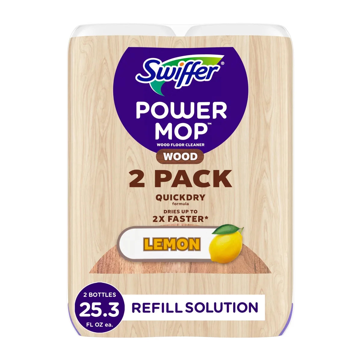 Swiffer Lemon Power Mop Wood Quick Dry Wood Floor Cleaning Solution