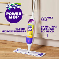 Swiffer Lemon Power Mop Solution Refill Floor Cleaners - 2ct